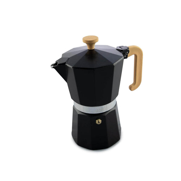 Matt Black Aluminium Venice Espresso Maker (Moka Pot)