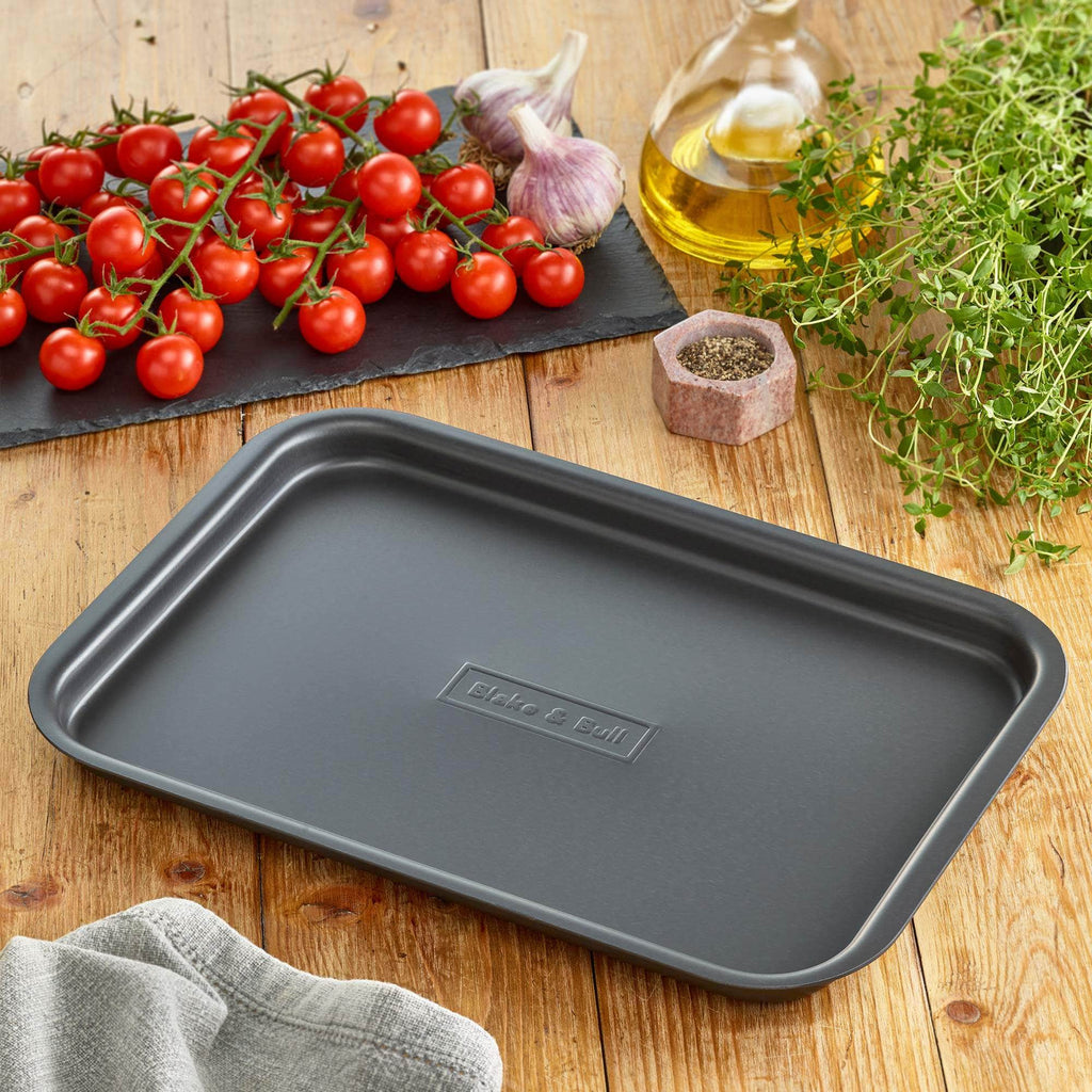 Fits on runners' roasting tin for use with Aga range cookers 'full oven'  size